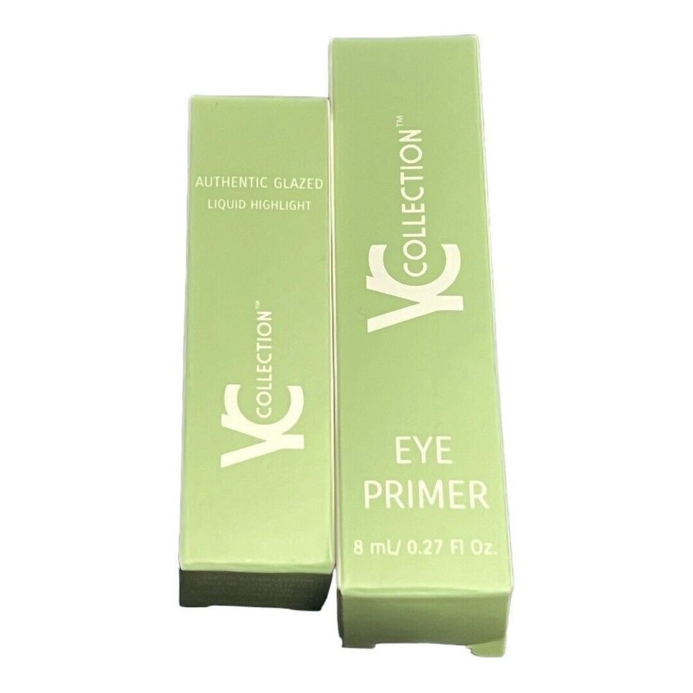 YC COLLECTION| DUO Eyeshadow Primer & Rose Gold Liquid Highlighter Creamsicle